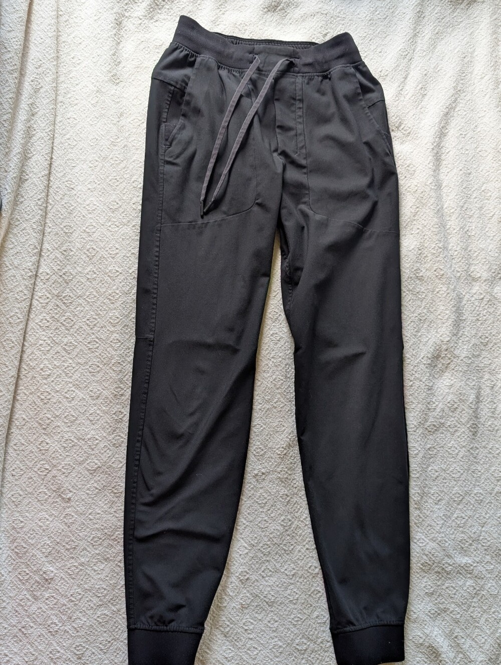 Lululemon ABC Warpstreme Joggers Stretch Black Men's XS Extra Small Drawstring